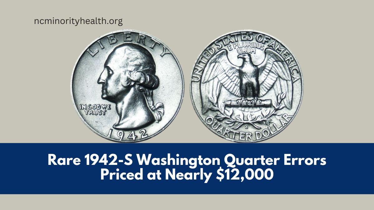 Rare 1942-S Washington Quarter Errors Priced at Nearly $12,000